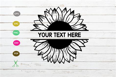 Download 46+ Sunflower with Name for Cricut
